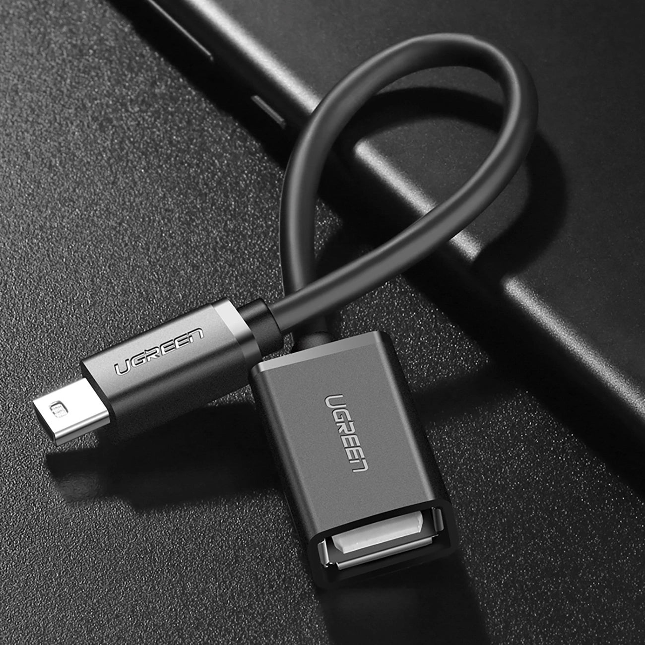 UGREEN US249 adattatore miniUSB - USB-A OTG UGREEN US249, nero