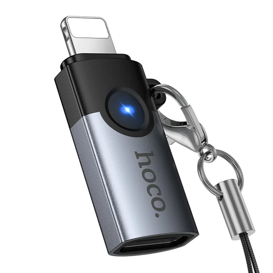 Adattatore Dati e Ricarica USB-C - Lightning HOCO UA46A, Grigio