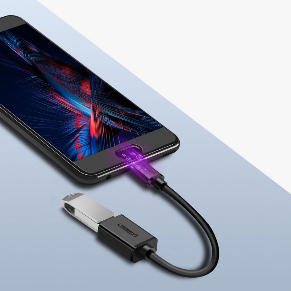 USB-C to USB-A OTG Adapter UGREEN US154, Black 