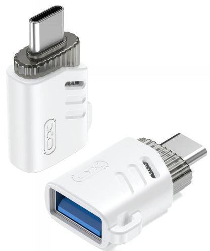 Adattatore OTG USB-C - USB-A XO Design NB256B, Bianco