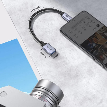 Adattatore OTG USB-C - USB-A UGREEN US378 (70889), Grigio