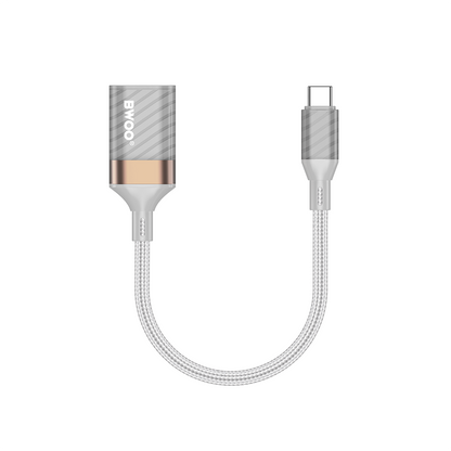 Adattatore OTG USB-C - USB-A BWOO BZ69, Grigio
