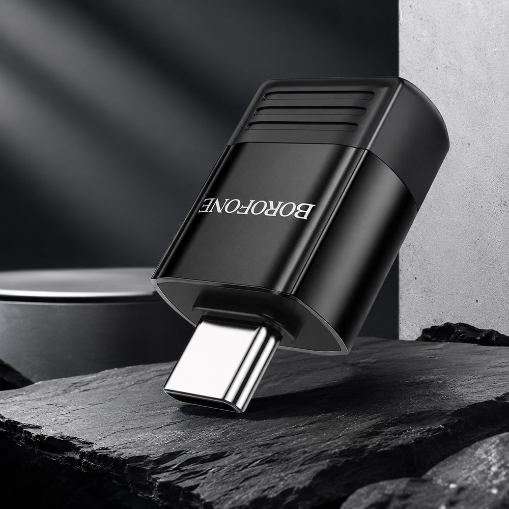 Adattatore OTG USB-C - USB-A Borofone BV18, Nero