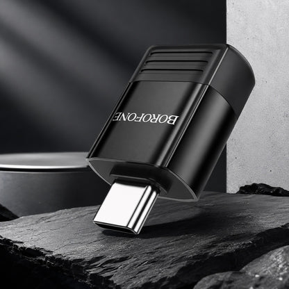 Adattatore OTG USB-C - USB-A Borofone BV18, Nero