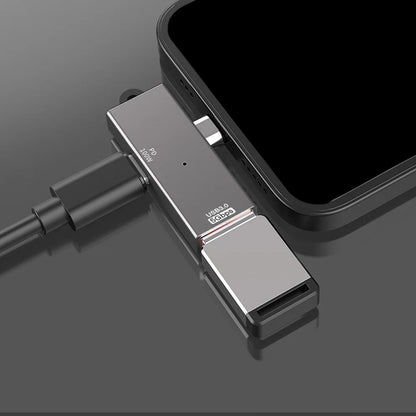 Adattatore OTG USB-C - USB-A Techsuit A21, Grigio