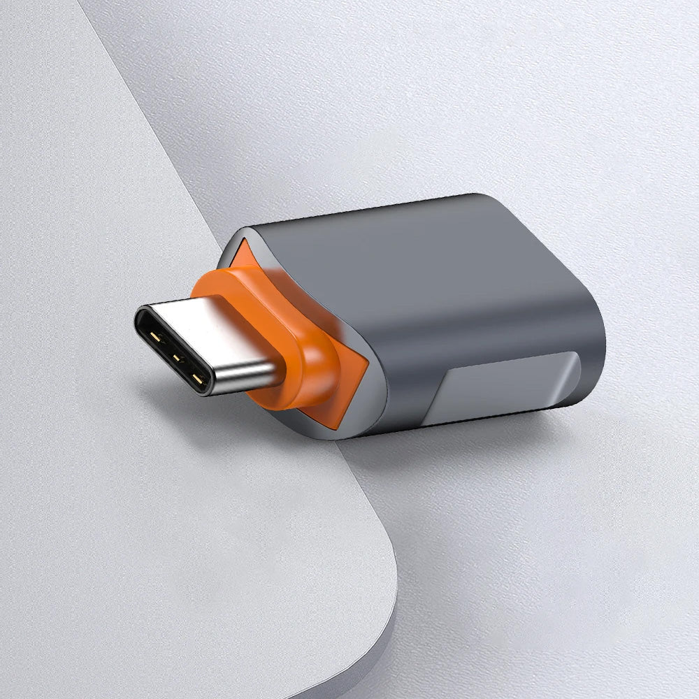 Adattatore OTG USB-C - USB-A Techsuit A9 SlateVolt, Grigio Arancione