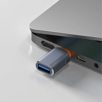 Adattatore OTG USB-C - USB-A Techsuit A9 SlateVolt, Grigio Arancione