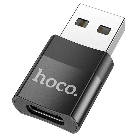 Adattatore dati e ricarica USB-C - USB-A HOCO UA17, nero