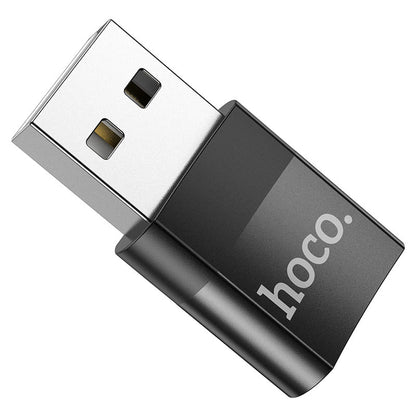 Adattatore dati e ricarica USB-C - USB-A HOCO UA17, nero