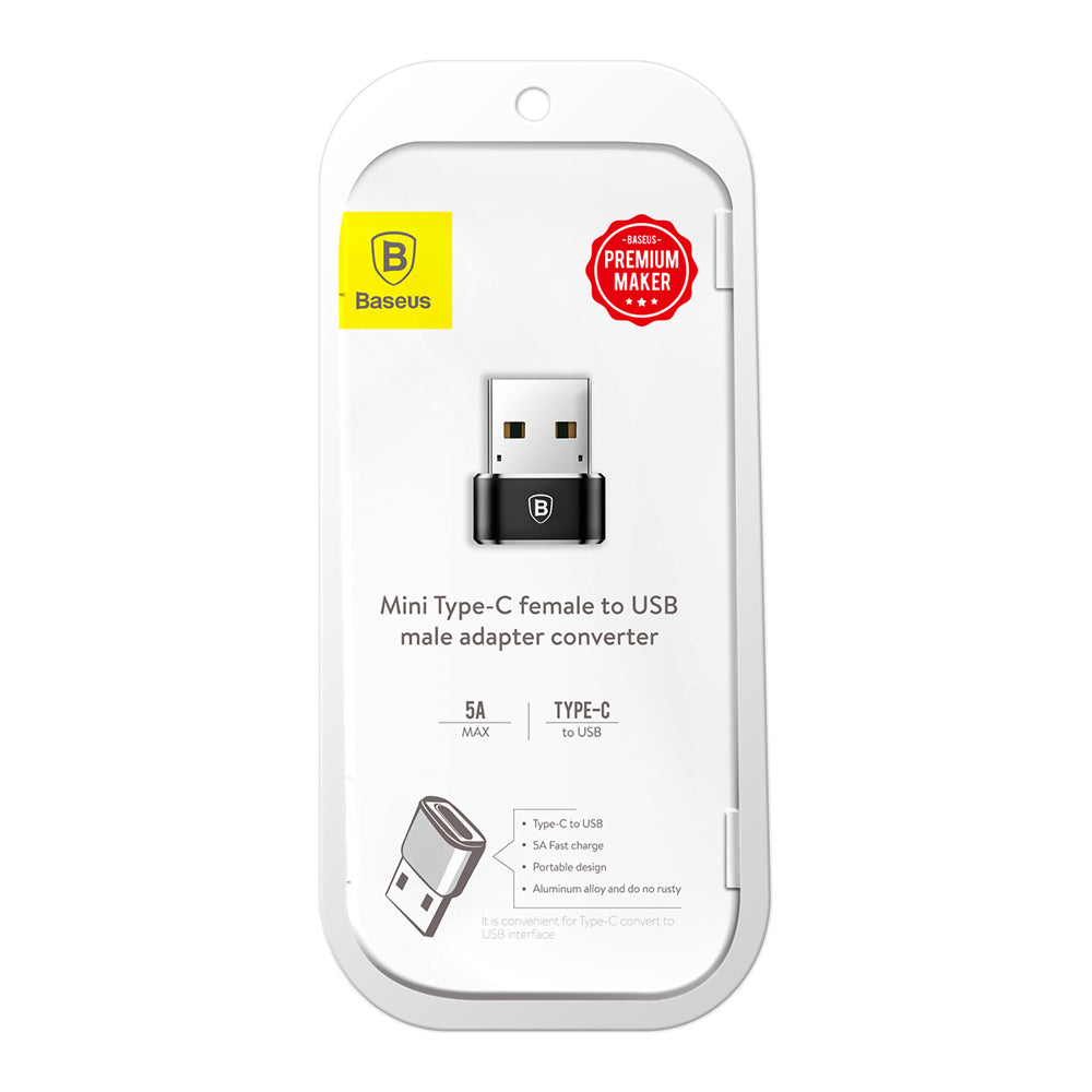 Adattatore di ricarica e dati da USB-C a USB-A Baseus da USB-C a USB-A, nero CAAOTG-01 CAAOTG-01