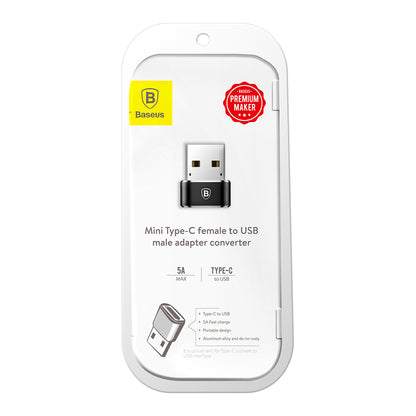 Adattatore di ricarica e dati da USB-C a USB-A Baseus da USB-C a USB-A, nero CAAOTG-01 CAAOTG-01