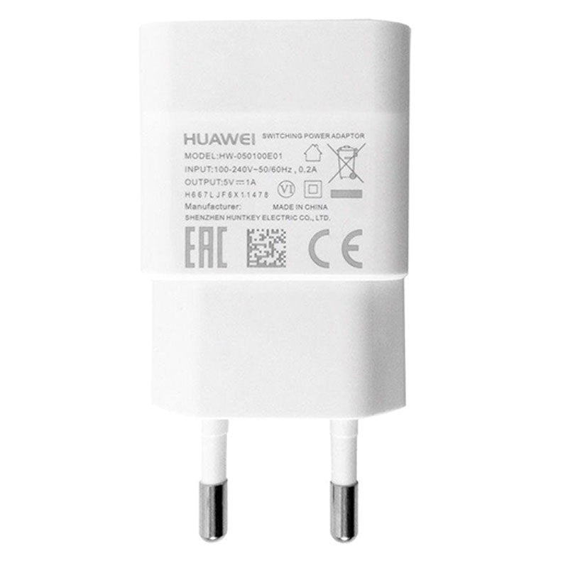 Caricabatterie di rete Huawei HW-050100E01, 5W, 1A, 1 x USB-A, bianco 02221186