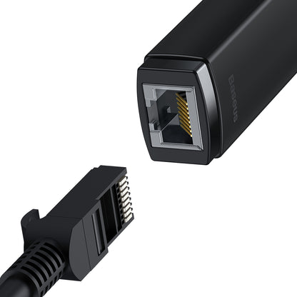 Adattatore di rete Baseus Lite, USB-C - RJ45, nero WKQXX000301 