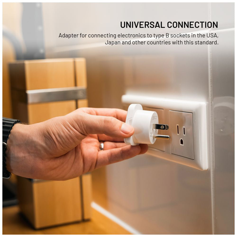 Adattatore Rete Fixed EU / UK / USA - US, Bianco