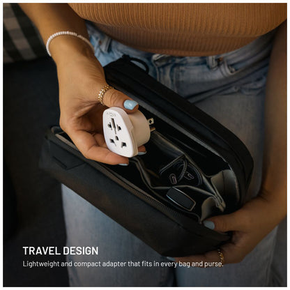 Adattatore Rete Fixed EU / UK / USA - US, Bianco