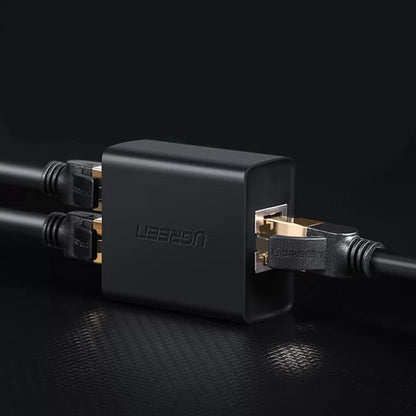 Adattatore di Rete UGREEN CM210, RJ45 - 2 x RJ45, Nero