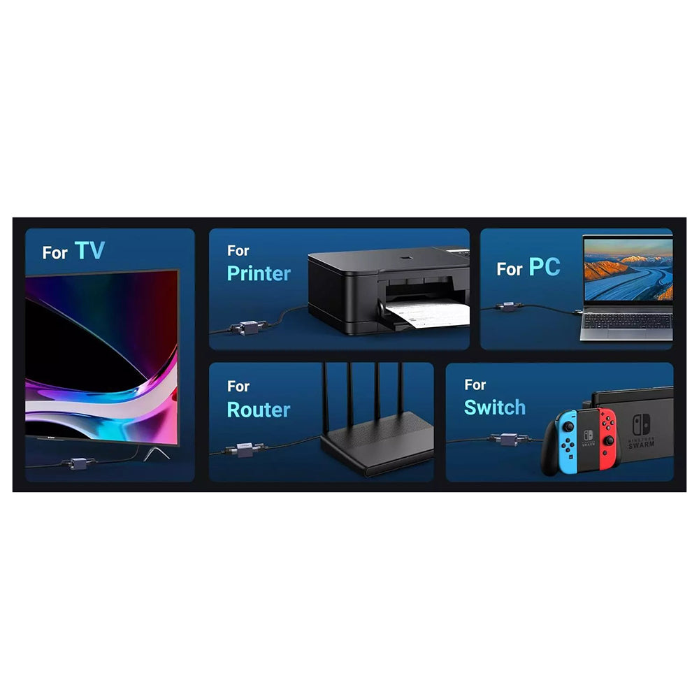 Adattatore di Rete UGREEN NW261, RJ45 - RJ45, Nero