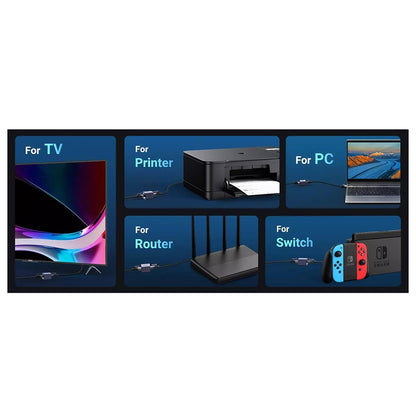 Adattatore di Rete UGREEN NW261, RJ45 - RJ45, Nero