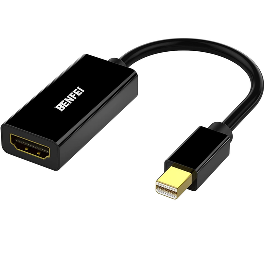 Adattatore Video Benfei, MiniDisplayPort - HDMI, Nero