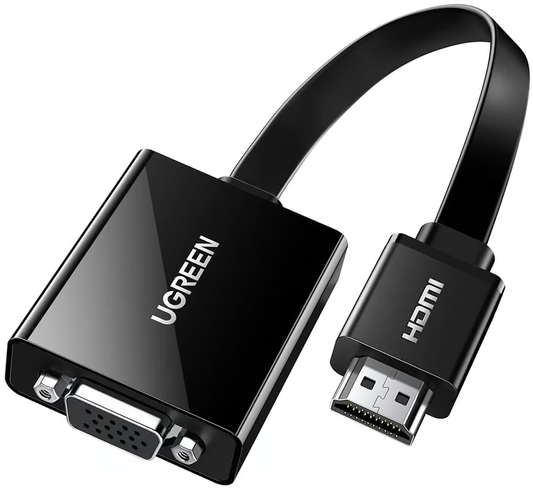 Adattatore Video UGREEN CM611 (90813), HDMI - VGA, 1080P, Nero
