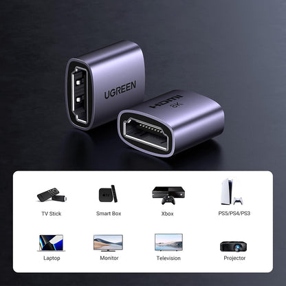 Adattatore Video UGREEN HD159 (90592), HDMI - HDMI, 8K, Grigio