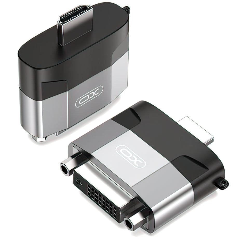 Adattatore video XO Design GB013, HDMI - DVI, grigio 