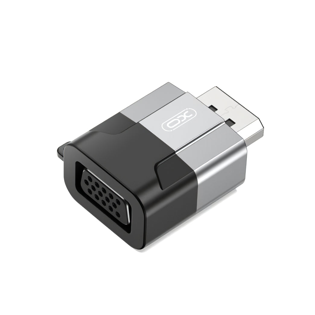 Adattatore video XO Design GB016, DisplayPort - VGA, grigio 