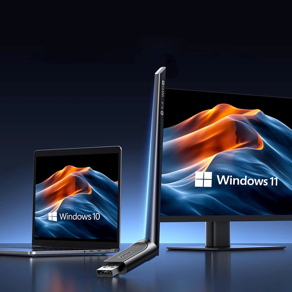 UGREEN AX900 Wireless Adapter (75109), Dual Band, Wi-Fi 6, 600Mbps, Black