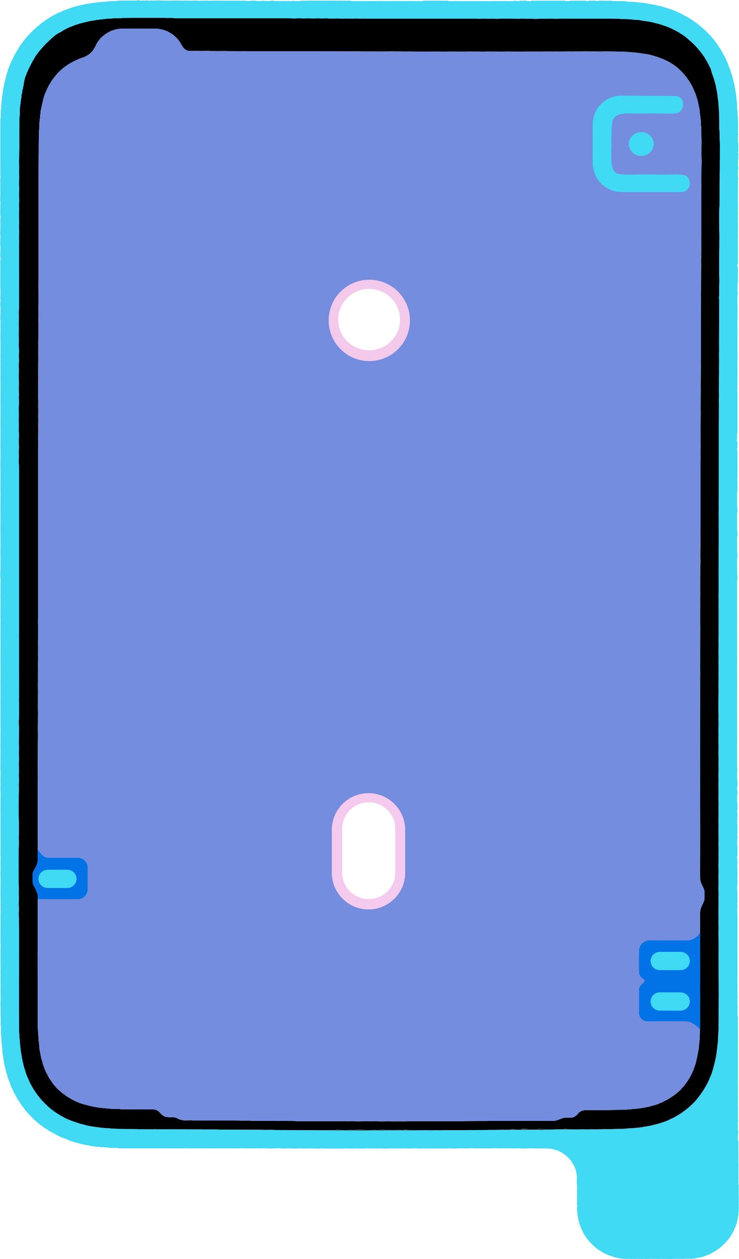 Battery Cover Adhesive for Apple iPhone 17 Pro Max, Service Pack 923-12859