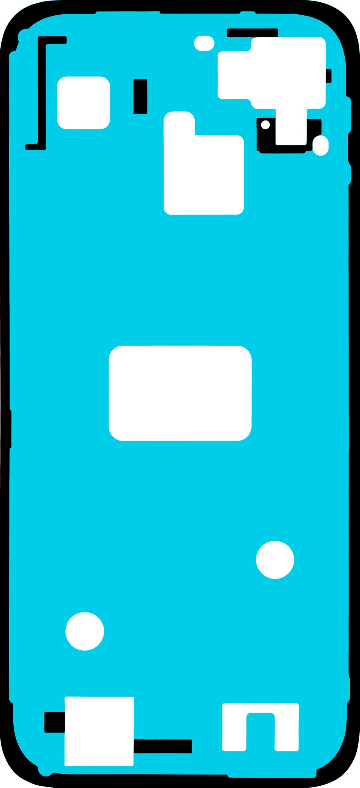 Adesivo Copribatteria Honor 600 Smart, Service Pack 9707ADPH