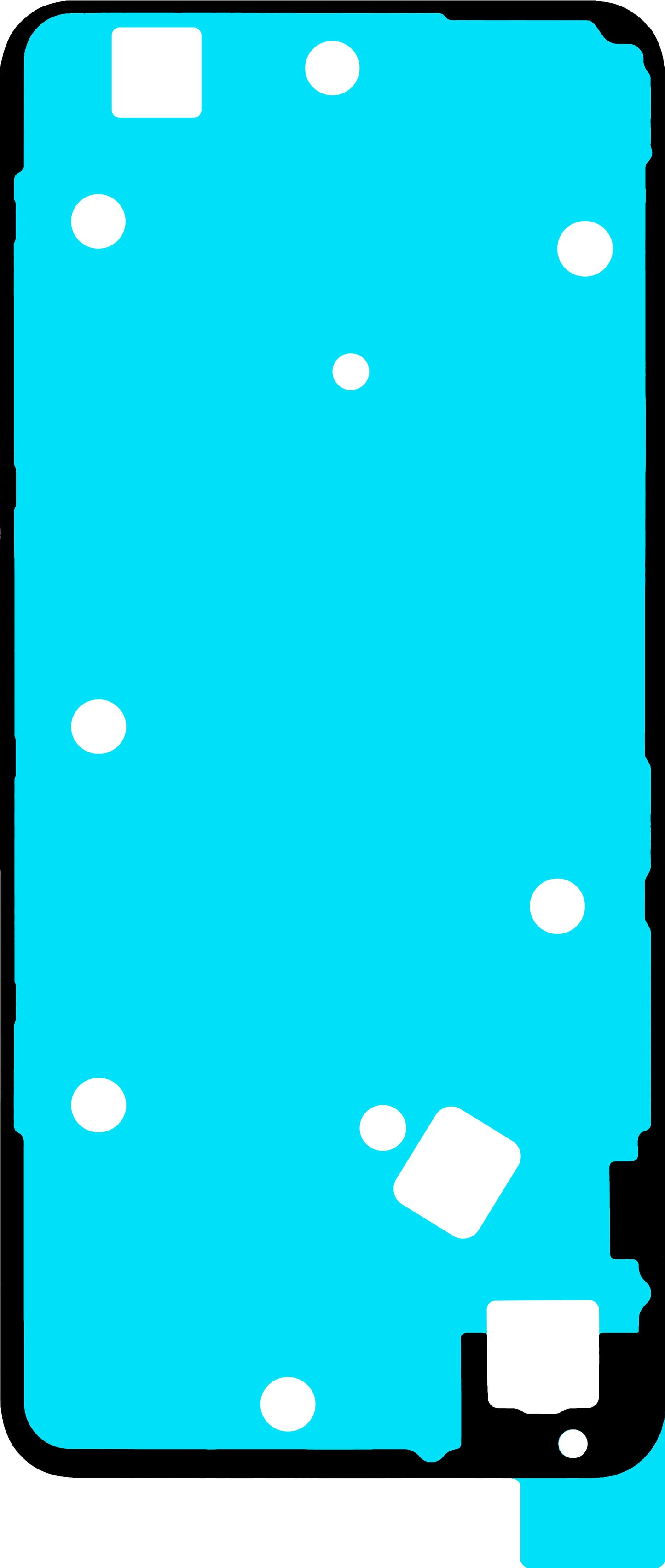 Adesivo Coperchio Batteria Realme C71, Service Pack 612717000735