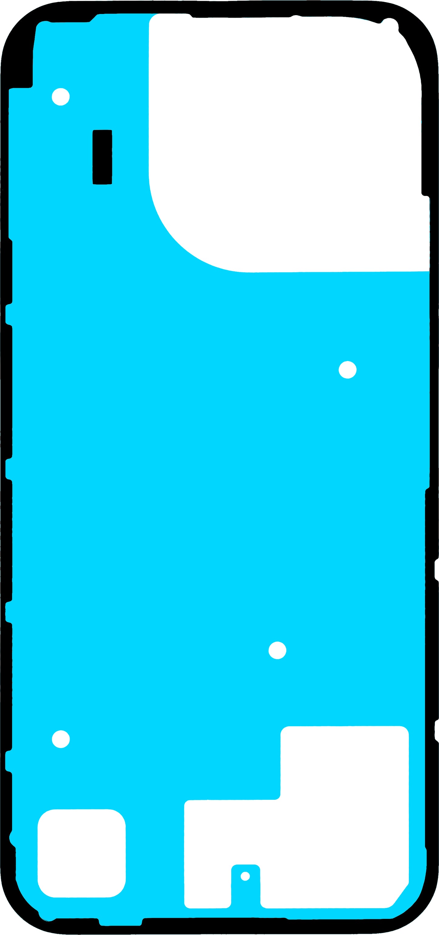 Battery Cover Adhesive Realme 16 Pro, Service Pack 612717000999