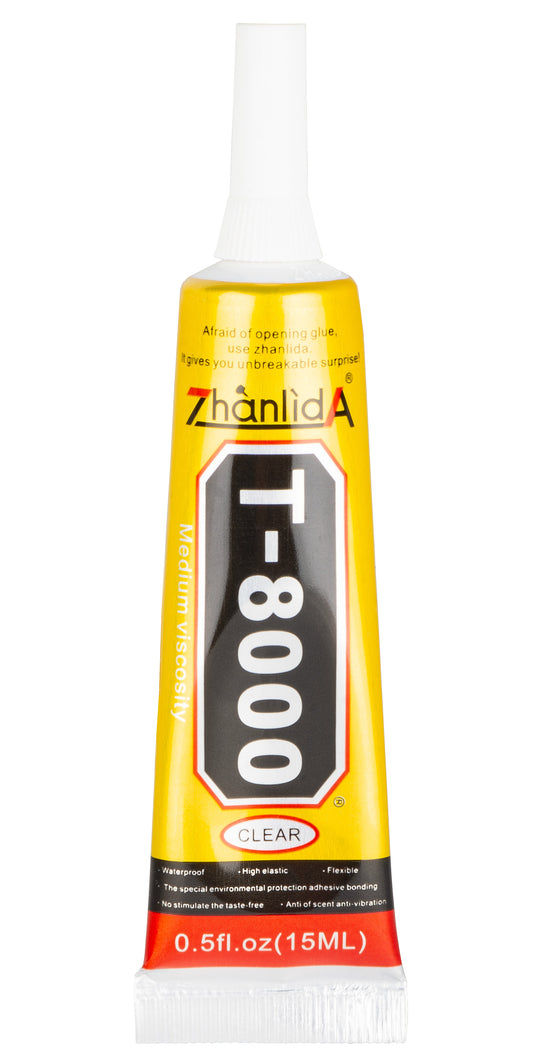 Zhanlida T-8000 Liquid Adhesive, 15ml, Transparent