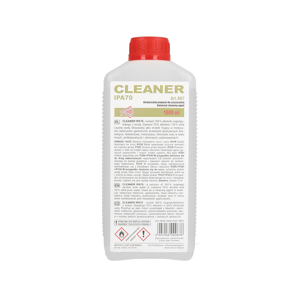 Alcool Isopropilico Spray Elettronico IPA70, 1l ART.067