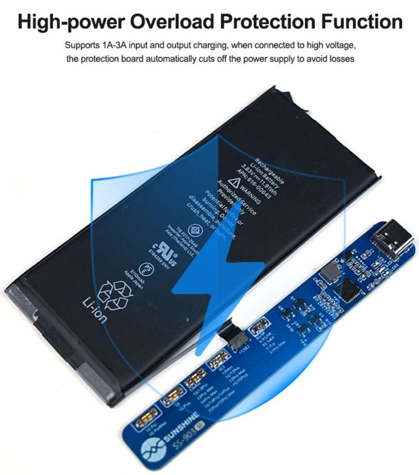 Sunshine SS-903 SE Power Supply Board for Apple iPhone 8 - 16 Series