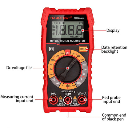 Habotest digitale HT108L Misuratore di Habotest digitale 