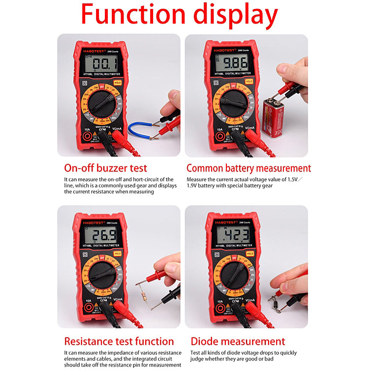 Habotest digitale HT108L Misuratore di Habotest digitale 