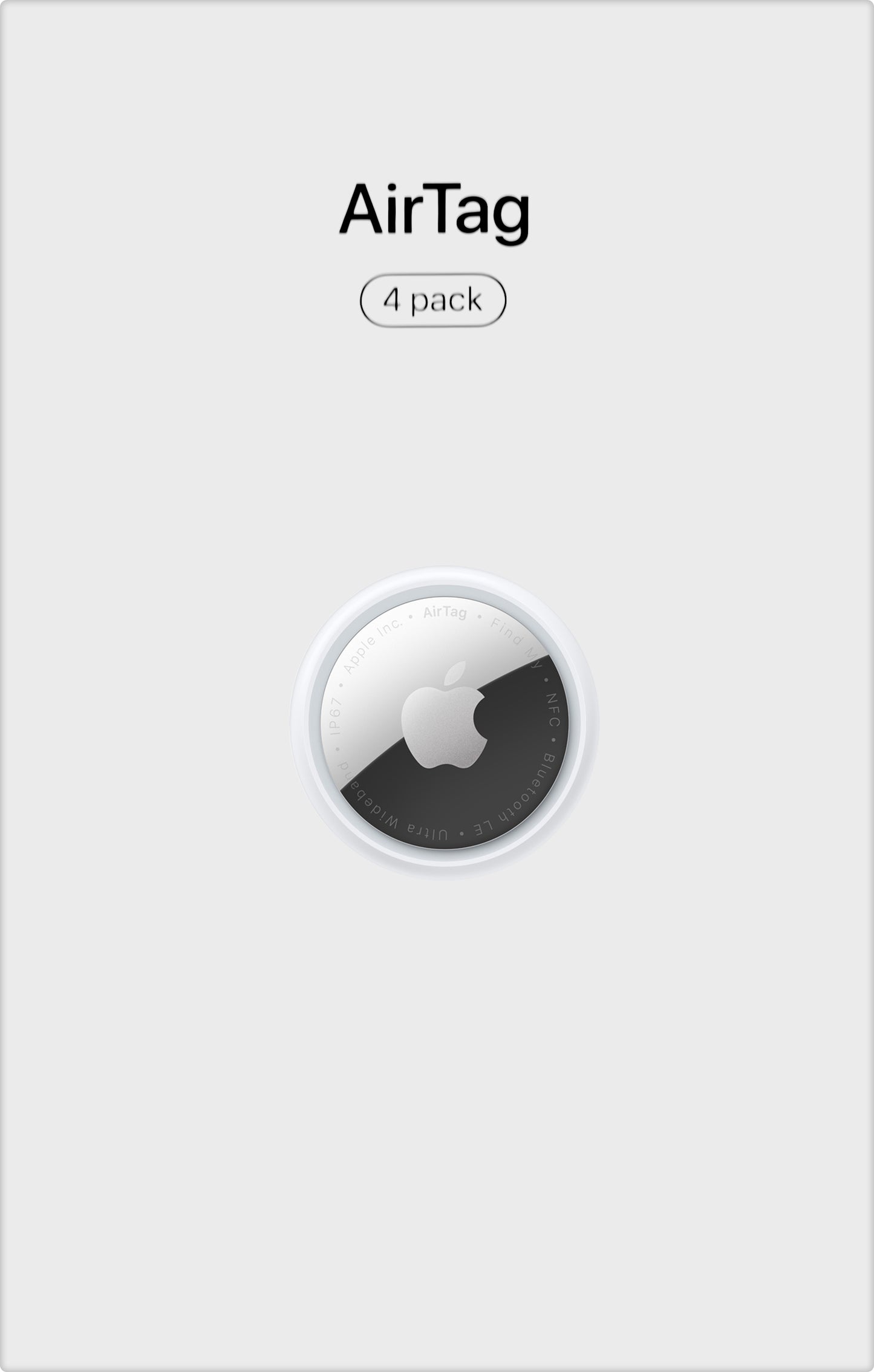 Apple AirTag, Set 4 Pezzi, Bianco MX542AM/A