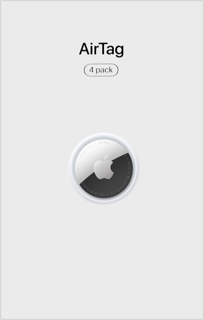 Apple AirTag, Set 4 Pezzi, Bianco MX542AM/A