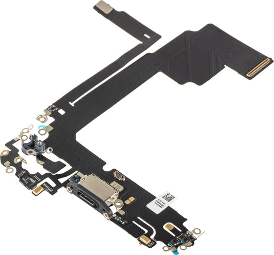 Nastro con Connettore di Ricarica - Microfono Apple iPhone 15 Pro Max, Nero