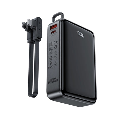 Batteria Esterna Acefast M4, 20000mAh, 67W, PD, 1 x USB-A - 2 x USB-C, Nera