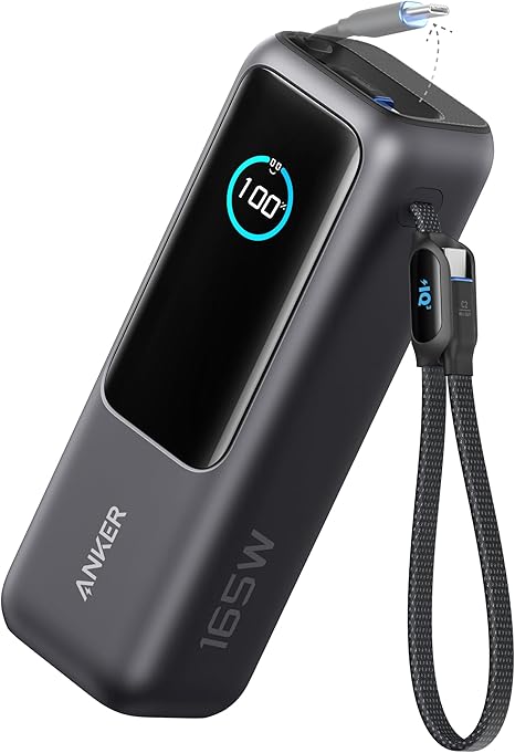 Batteria Esterna Anker, 25000mAh, 165W, QC + PD, 1 x USB-A - 3 x USB-C, Grigio A1695H11