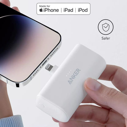 Batteria Esterna Anker Nano, 5000mAh, 12W, 1 x Lightning, Bianca A1645G21