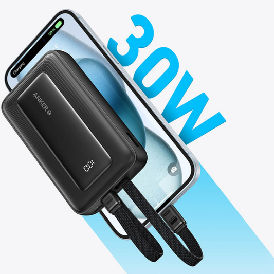 Batteria Esterna Anker PowerCore, 10000mAh, 30W, QC + PD, 1 x Lightning - 1 x USB-A - 2 x USB-C, Nera A1680G11