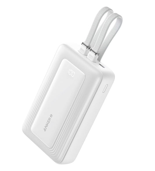 Batteria Esterna Anker PowerCore, 20000mAh, 30W, QC + PD, 1 x Lightning - 1 x USB-A - 2 x USB-C, Bianca A1681H21