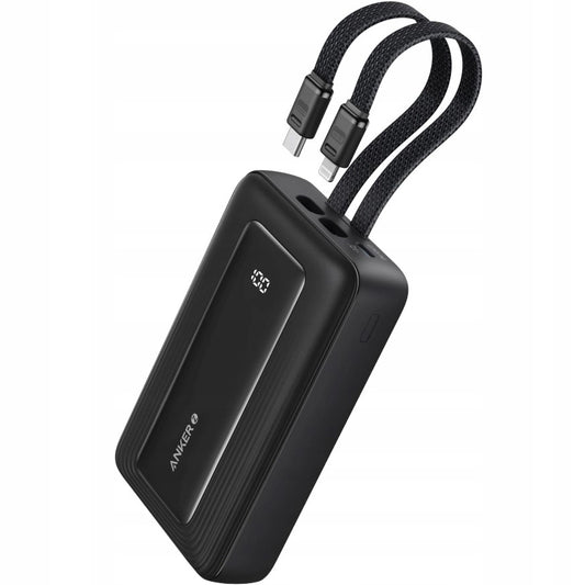 Batteria Esterna Anker PowerCore, 10000mAh, 30W, QC + PD, 1 x Lightning - 1 x USB-A - 2 x USB-C, Nera A1680G11