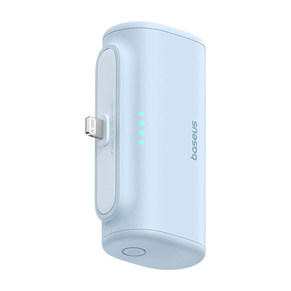 Batteria Esterna Baseus Compact, 5000mAh, 20W, PD, 1 x Lightning - 1 x USB-C, Blu P10068307313-00