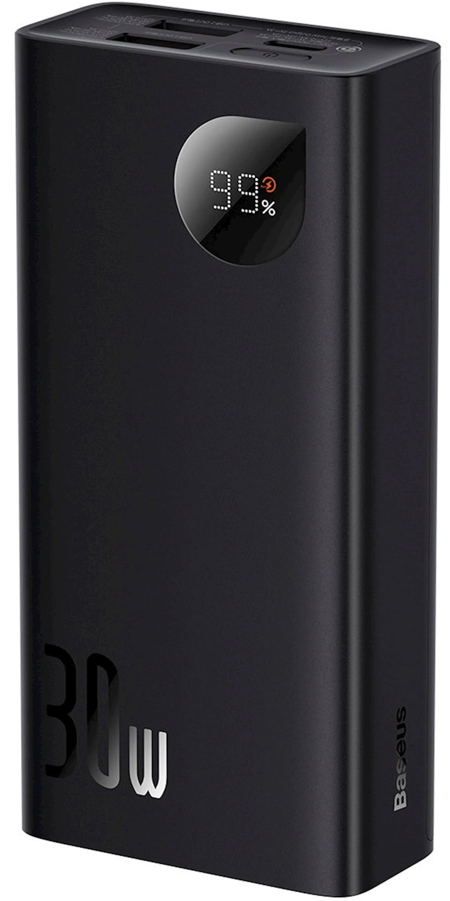 Batteria Esterna Baseus Adaman2, 10000mAh, 30W, QC + PD, 1 x USB-C - 2 x USB-A, Nera PPAD040101