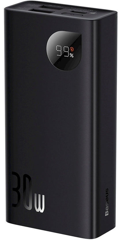 Batteria Esterna Baseus Adaman2, 10000mAh, 30W, QC + PD, 1 x USB-C - 2 x USB-A, Nera PPAD040101
