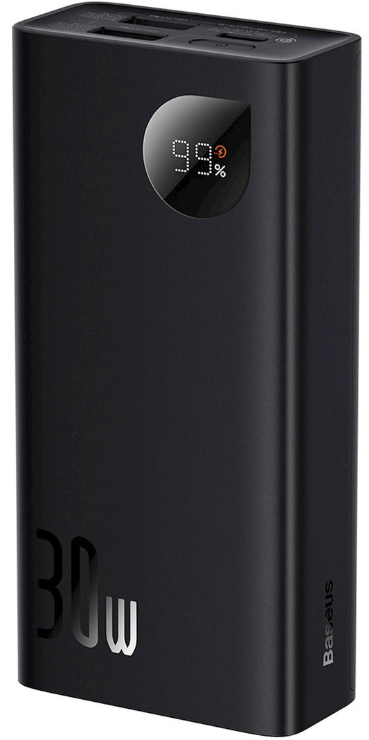 Batteria Esterna Baseus Adaman2, 10000mAh, 30W, QC + PD, 1 x USB-C - 2 x USB-A, Nera PPAD040101